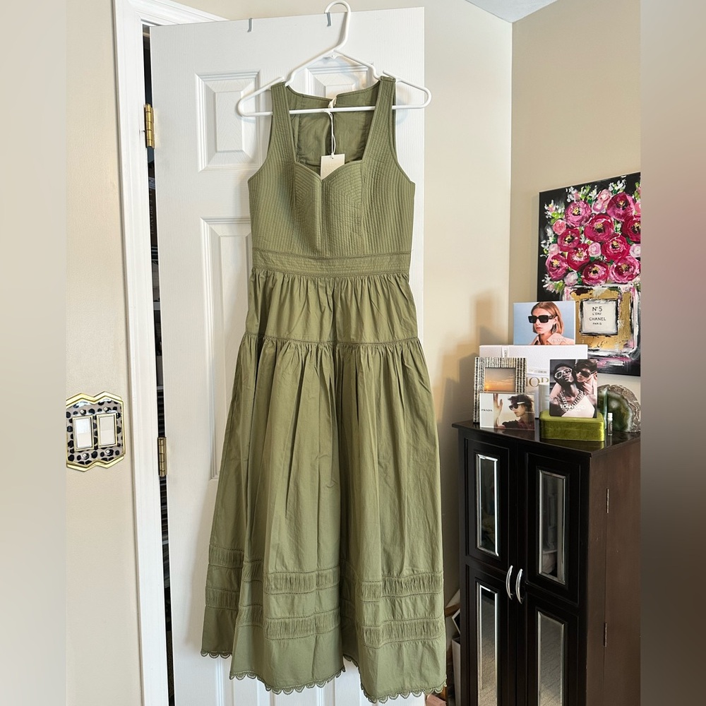 NWT Ulla Johnson Isadora Dress - Lichen Size 4 - Picture 5 of 7